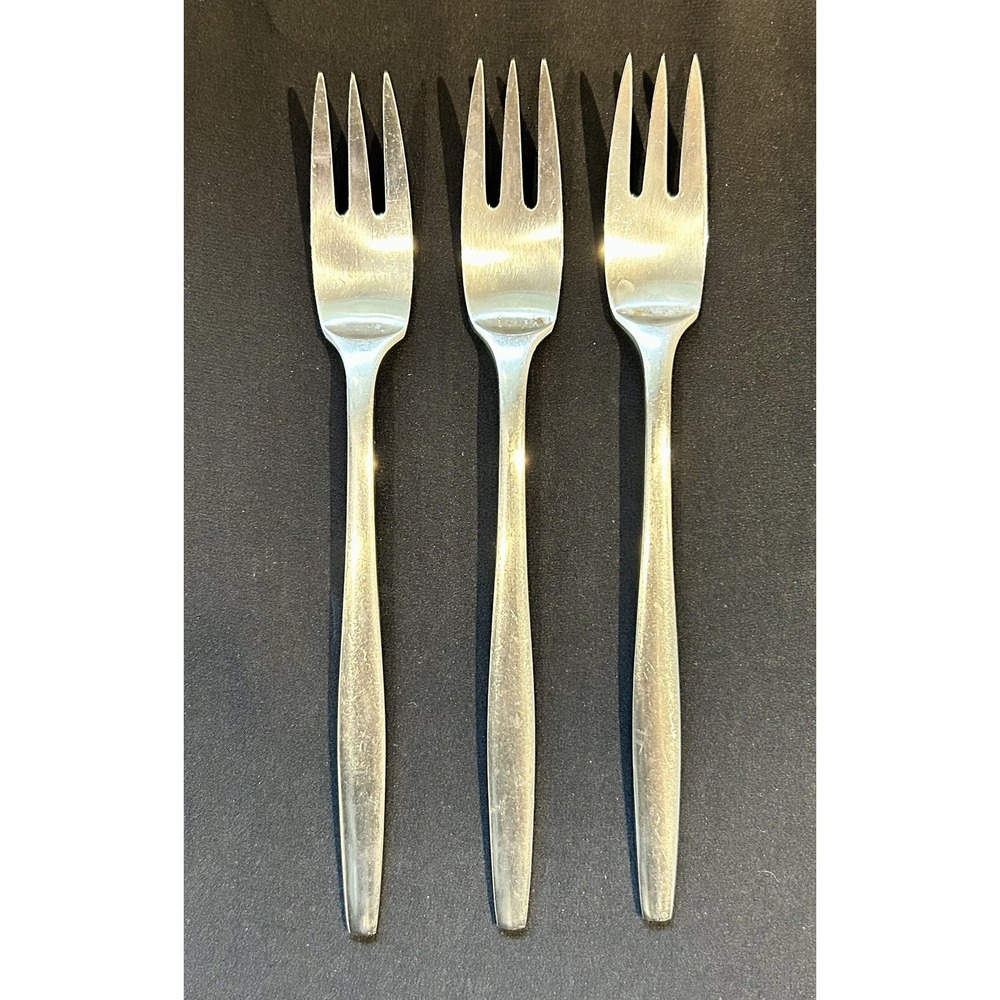 Dansk Stainless Steel Dessert Forks - Silver (Set of 3)